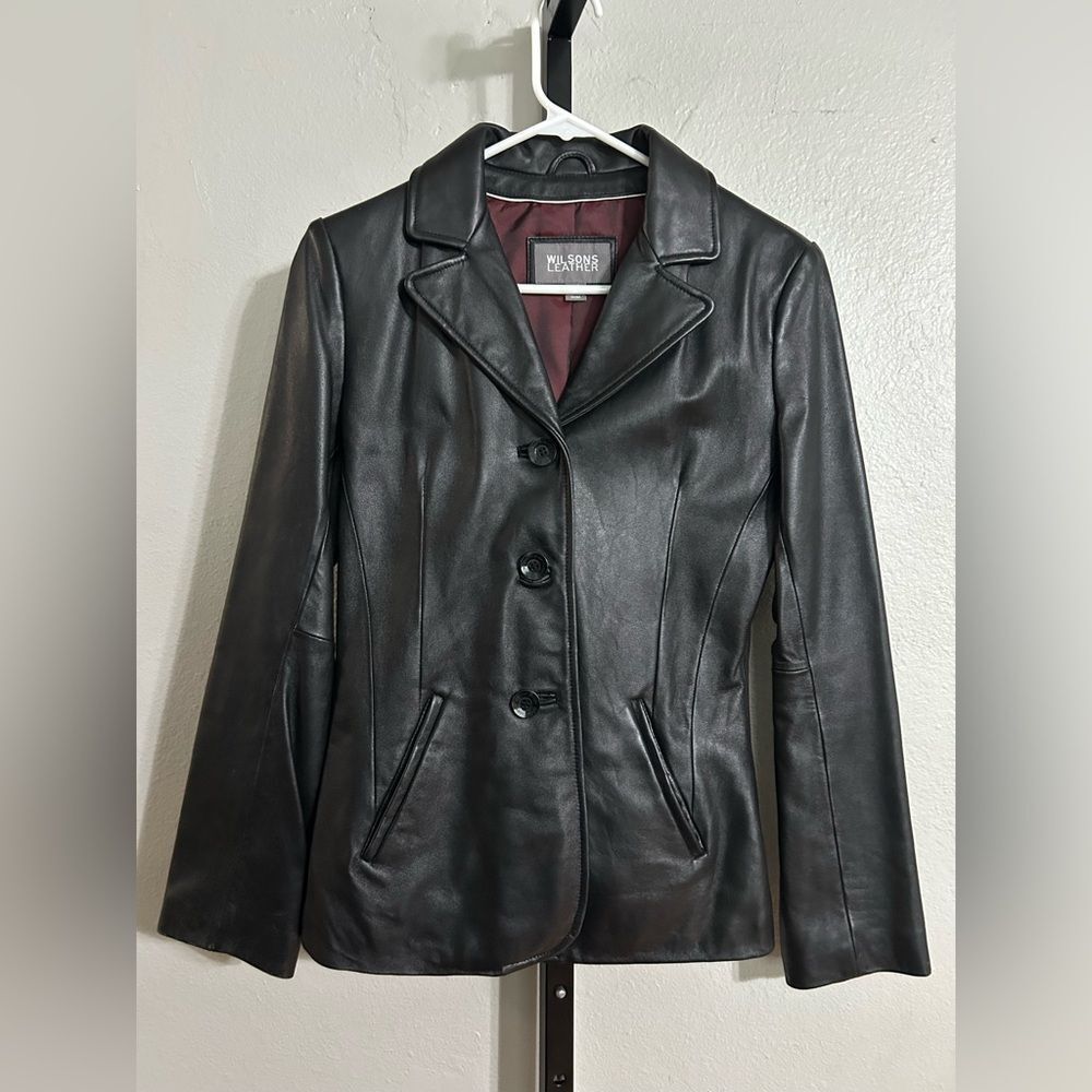 Wilsons Leather Classic Black Women's Jacket XS